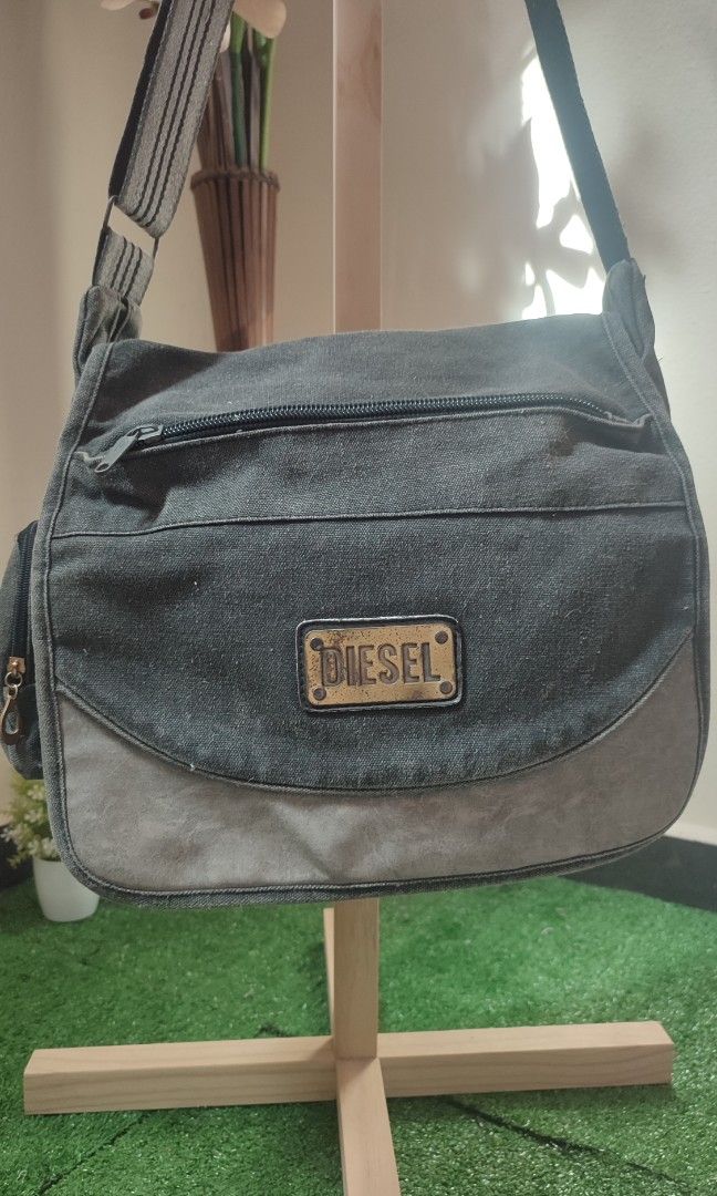 Diesel messenger bag on sale canvas