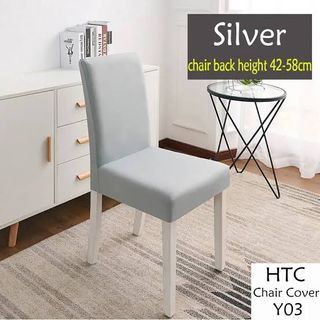 Dining Chair Seat Cover Color Gray 6 pieces