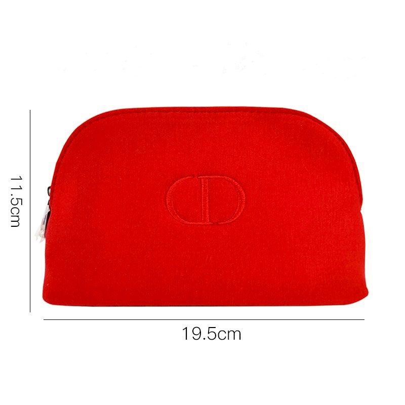 Dior red cosmetic bag online