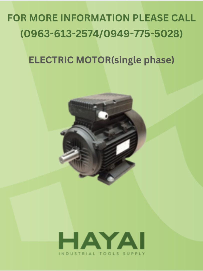 ELECTRIC MOTOR (single phase), Commercial & Industrial, Construction