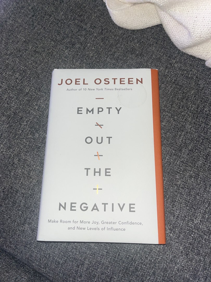 Empty out the negative book by joel osteen hobbies toys books