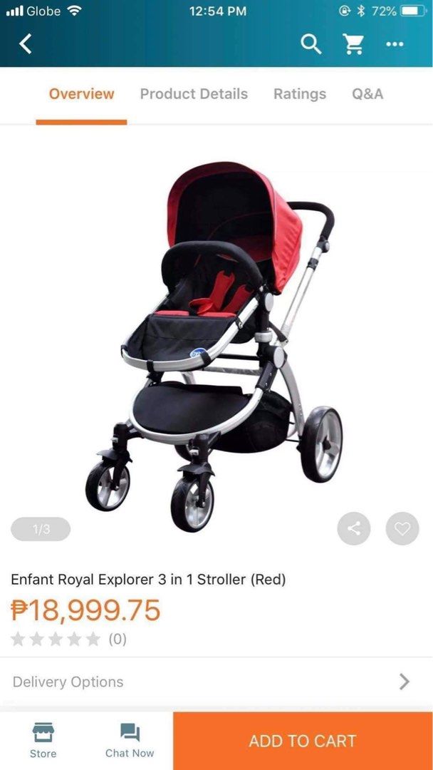 Enfant stroller (Category: Strollers) located in Manila. Submitted by fatzq (Listing ID 1278245347, Image 2). Description: 3-in-1 Infant Car Seat: Functions as a car seat for newborns, allowing easy transport. Bassinet Mode:For newborns to lie flat, providing a comfortable sleeping position. Toddler Seat: Converts to a stroller seat as the baby grows, usually supporting up to 50 lbs. No issue.