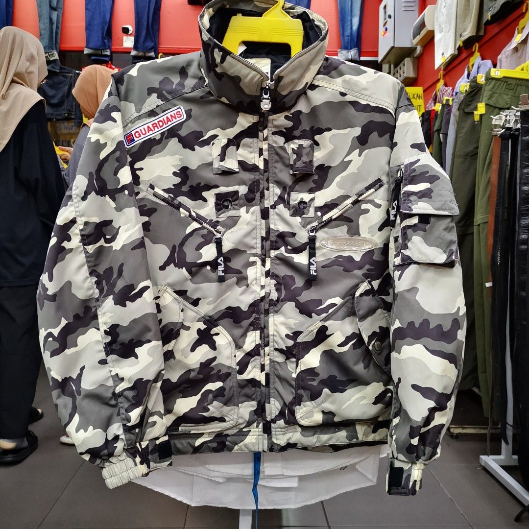 Fila camo jacket store