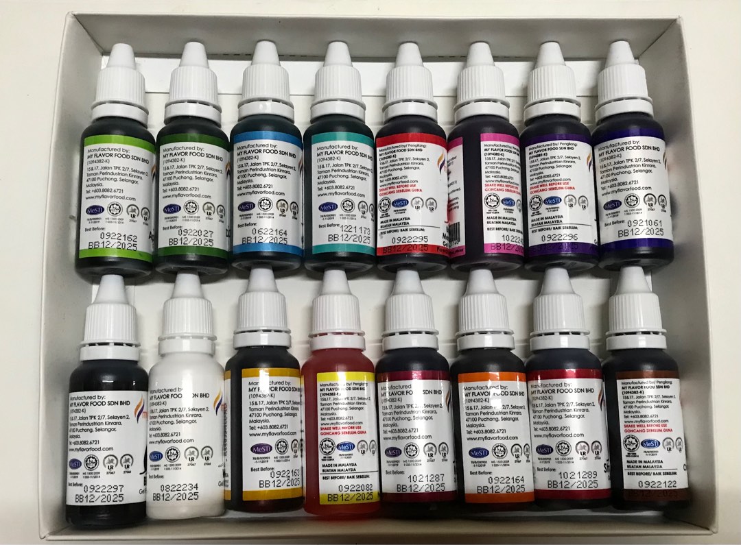 Food coloring whole set, Food & Drinks, Other Food & Drinks on Carousell