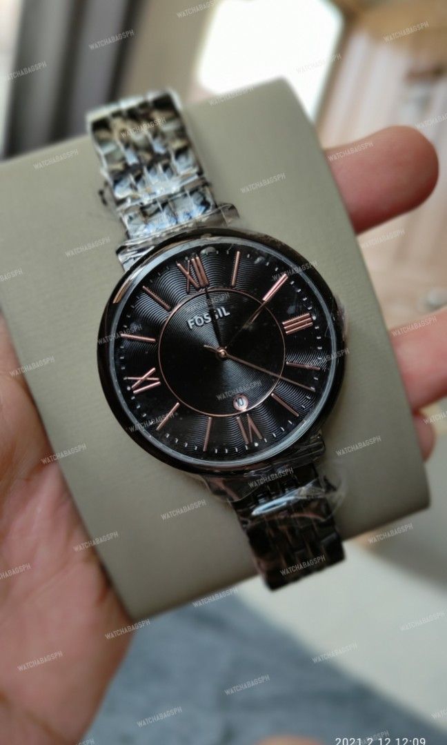 Fossil ES3614 Black Ion Plated Watch Women s Fashion Watches Accessories Watches on Carousell