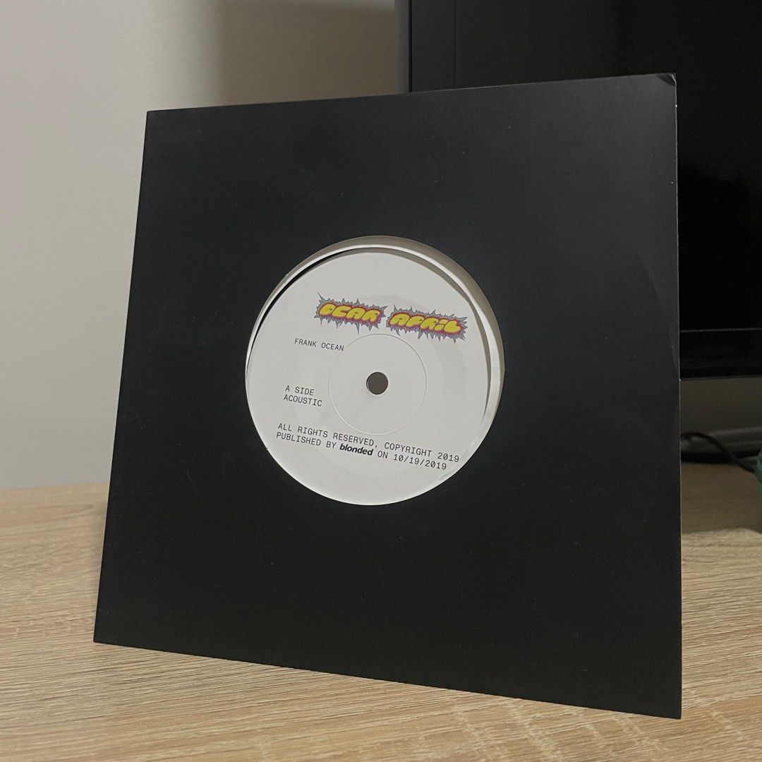 Frank Ocean Dear April Single Vinyl Record, Hobbies & Toys, Music