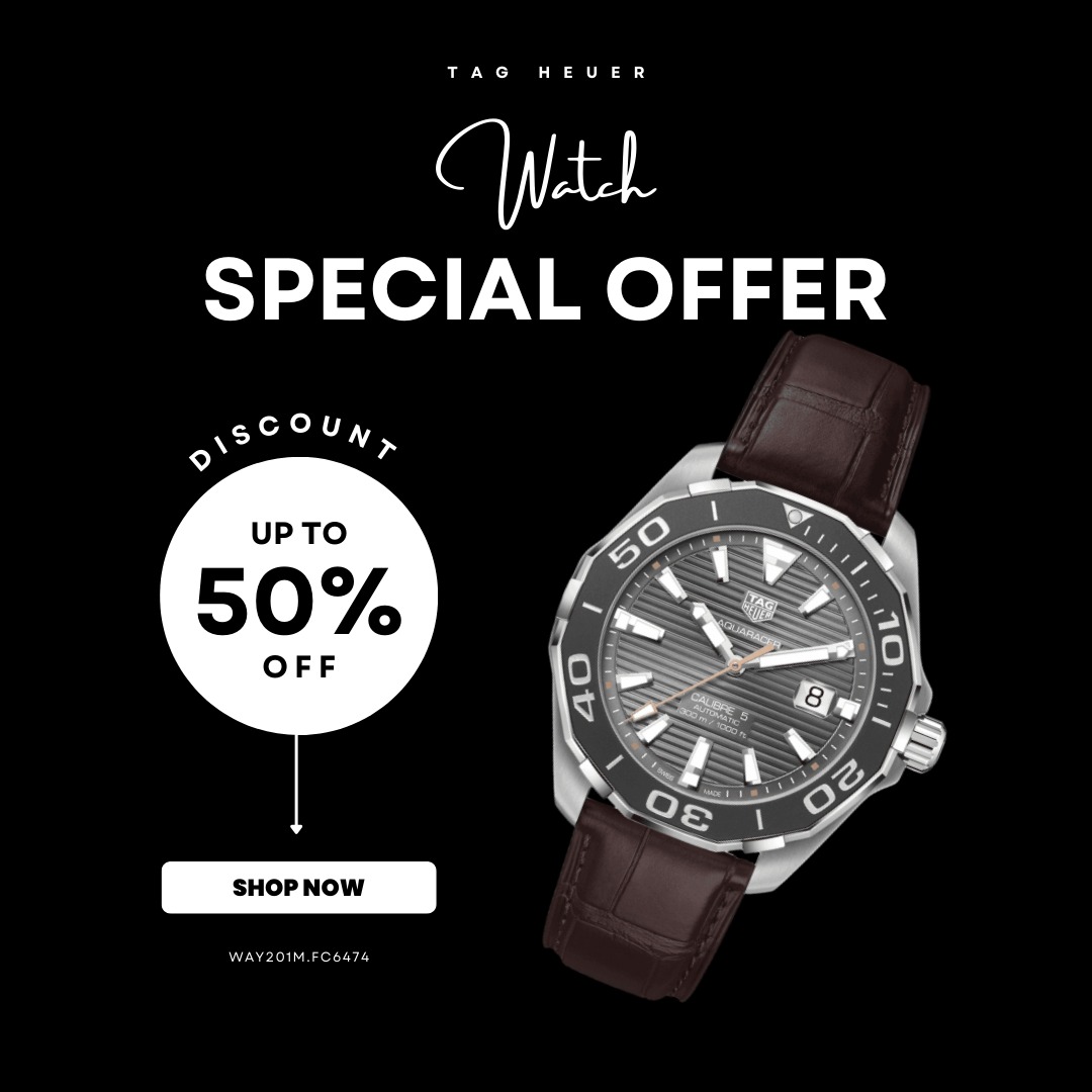 Free Shipping Tag Heuer Aquaracer Calibre 5 Automatic Men Watch WAY201M.FC6474 Jam tangan Lelaki