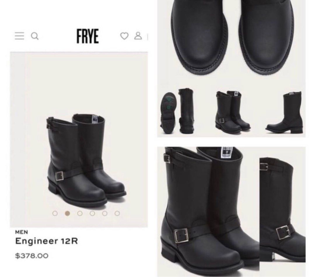 Womens frye engineer boots top