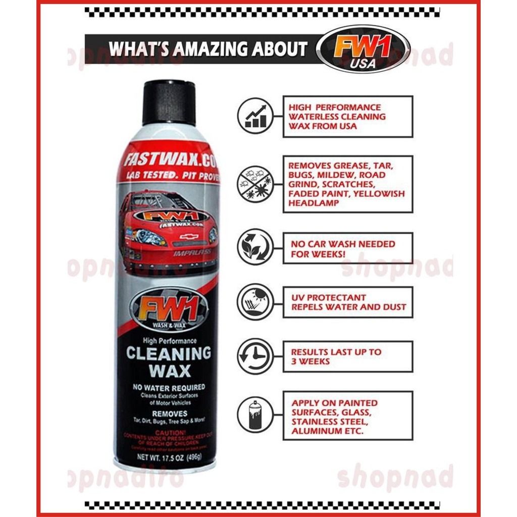 FW1 Cleaning Wax, Car Parts & Accessories, Maintenance Fluids and Filters  on Carousell