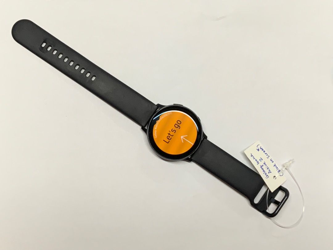 Galaxy watch sales active black screen