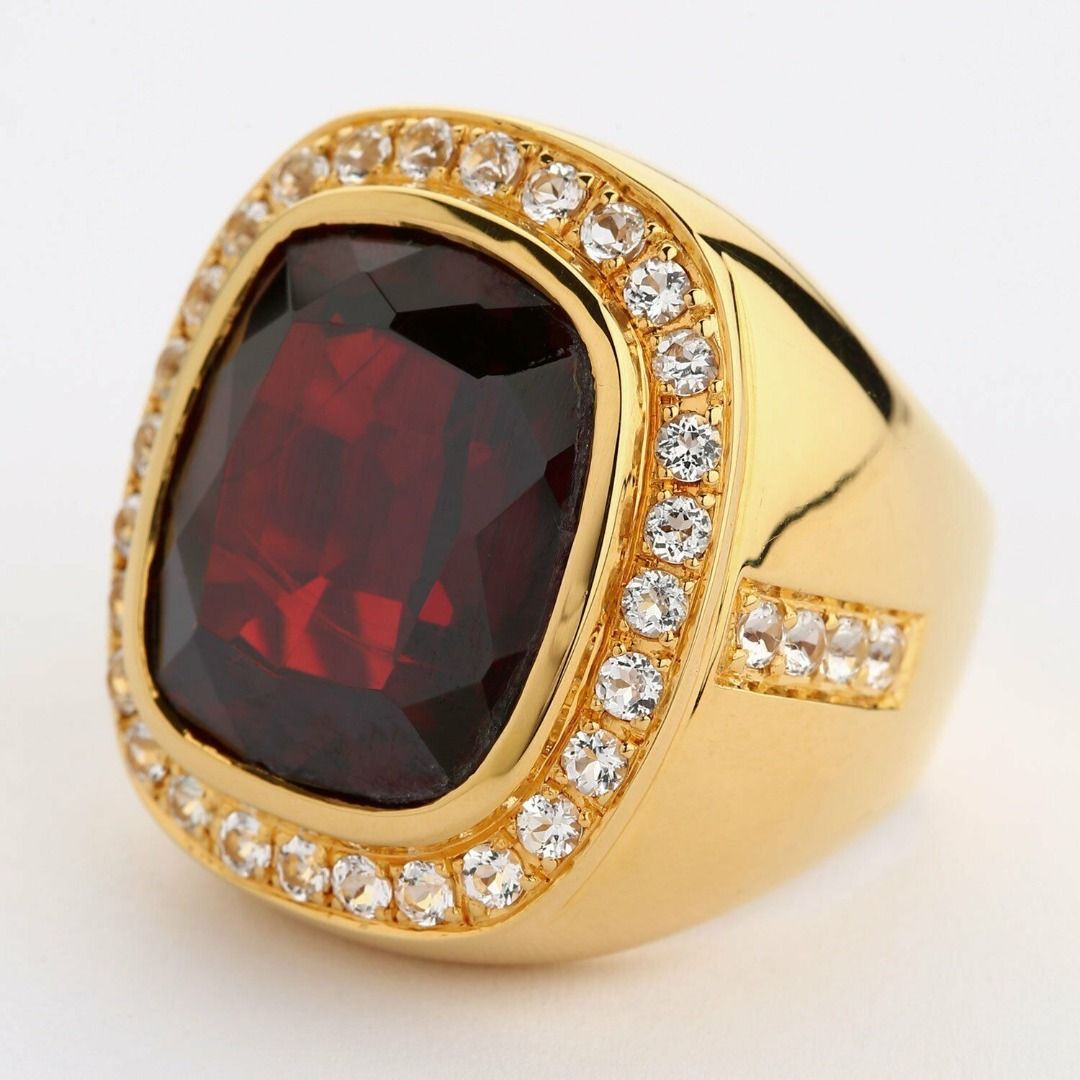 Garnet on sale statement rings