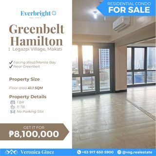 Good deal! Executive Studio for Sale in Greenbelt Hamilton Legazpi Makati