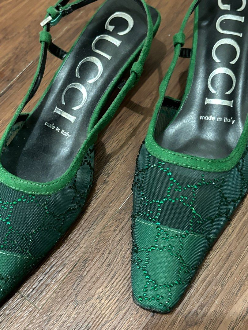 Gucci emerald shoes store