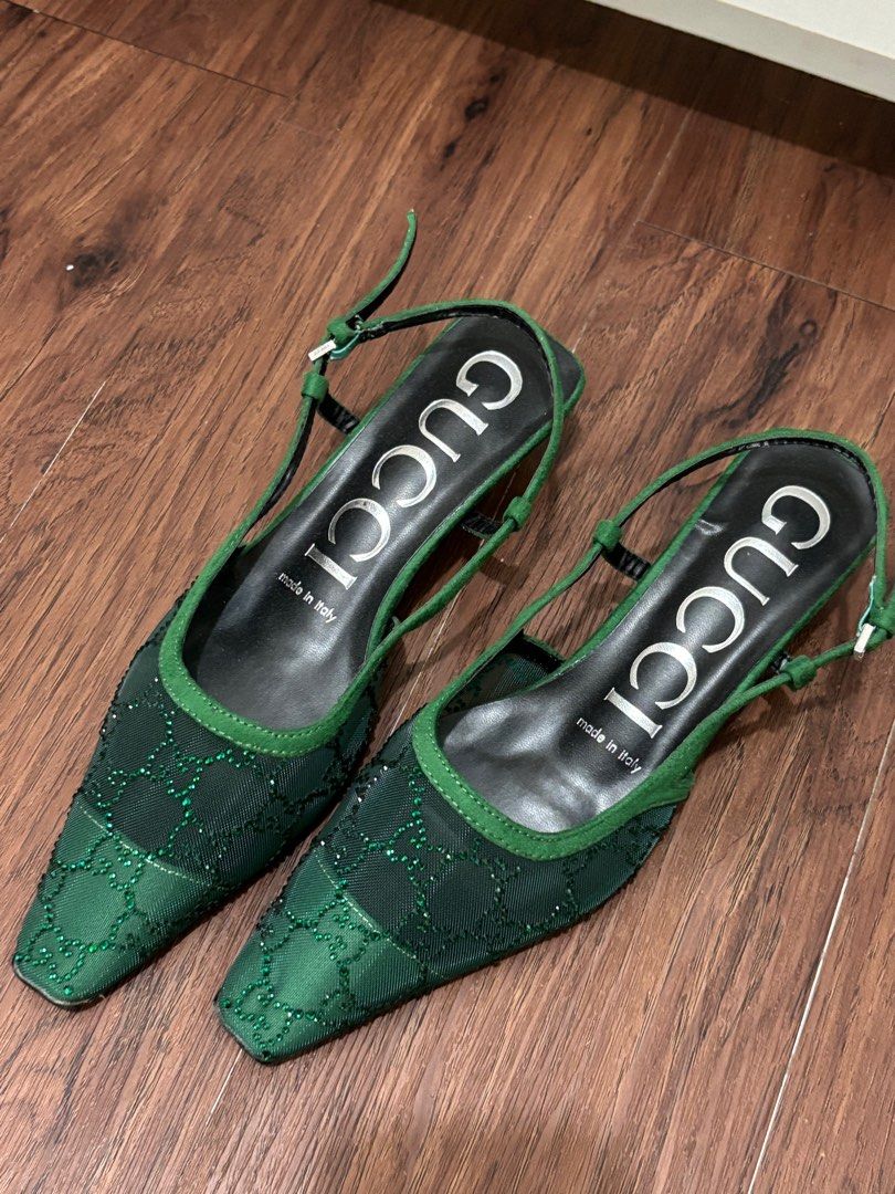 Gucci emerald shoes hotsell