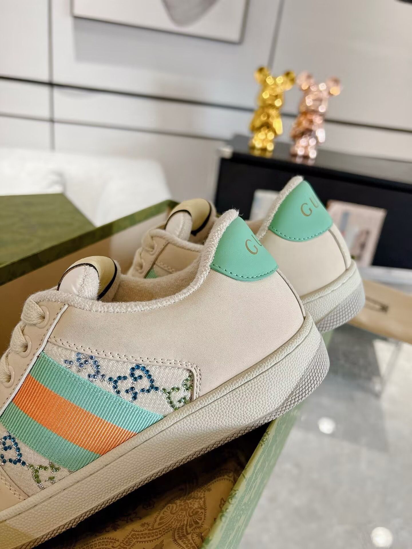 Rhinestone gucci shoes online