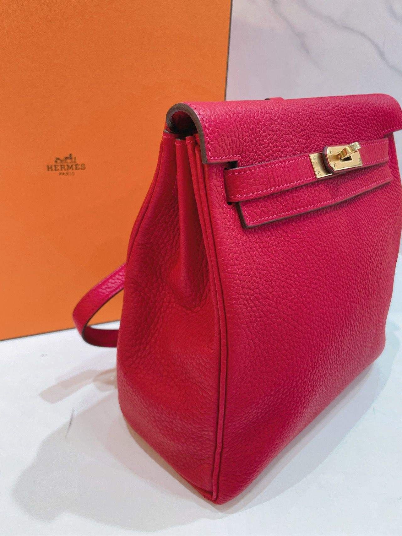 Hermes shop pink backpack
