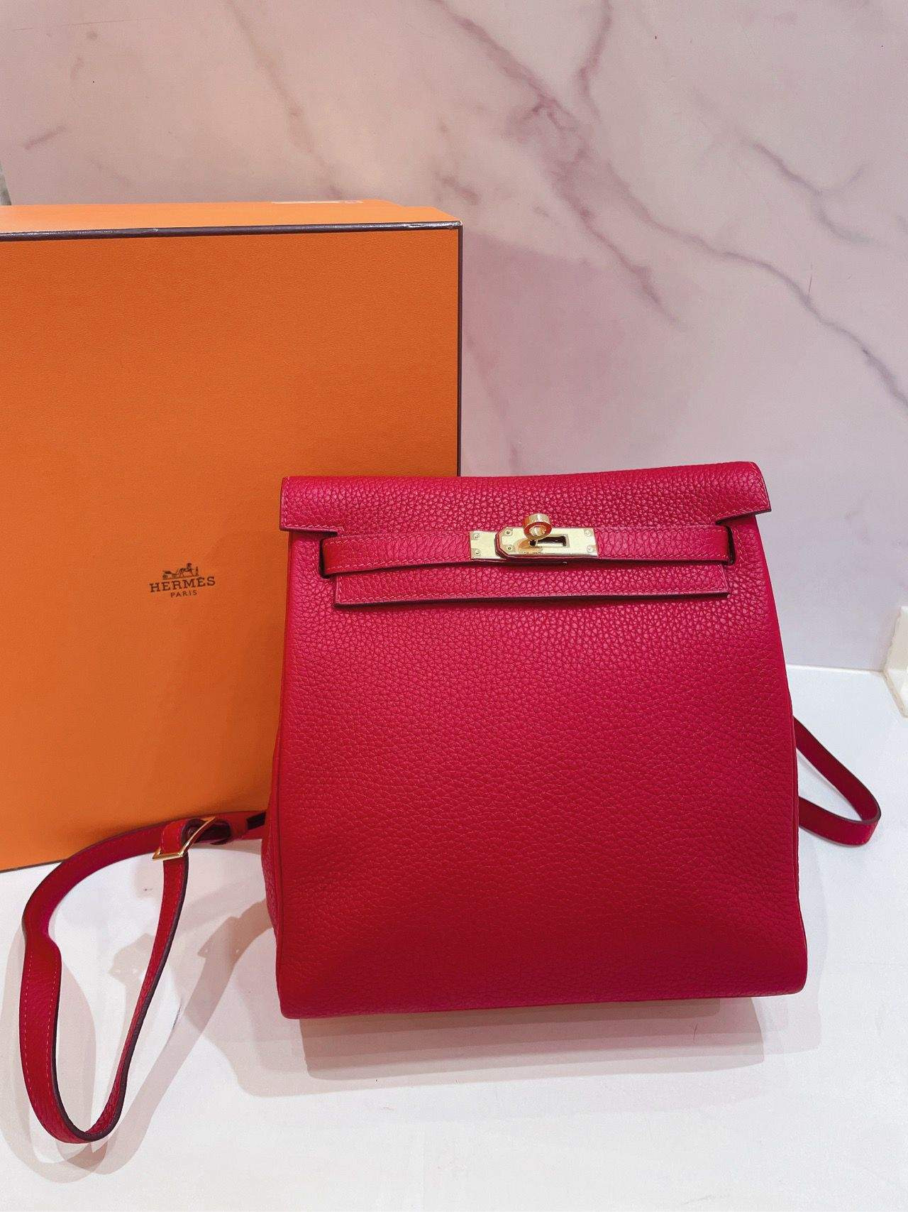 Hermes Kelly Ado Backpack, Luxury, Bags & Wallets on Carousell