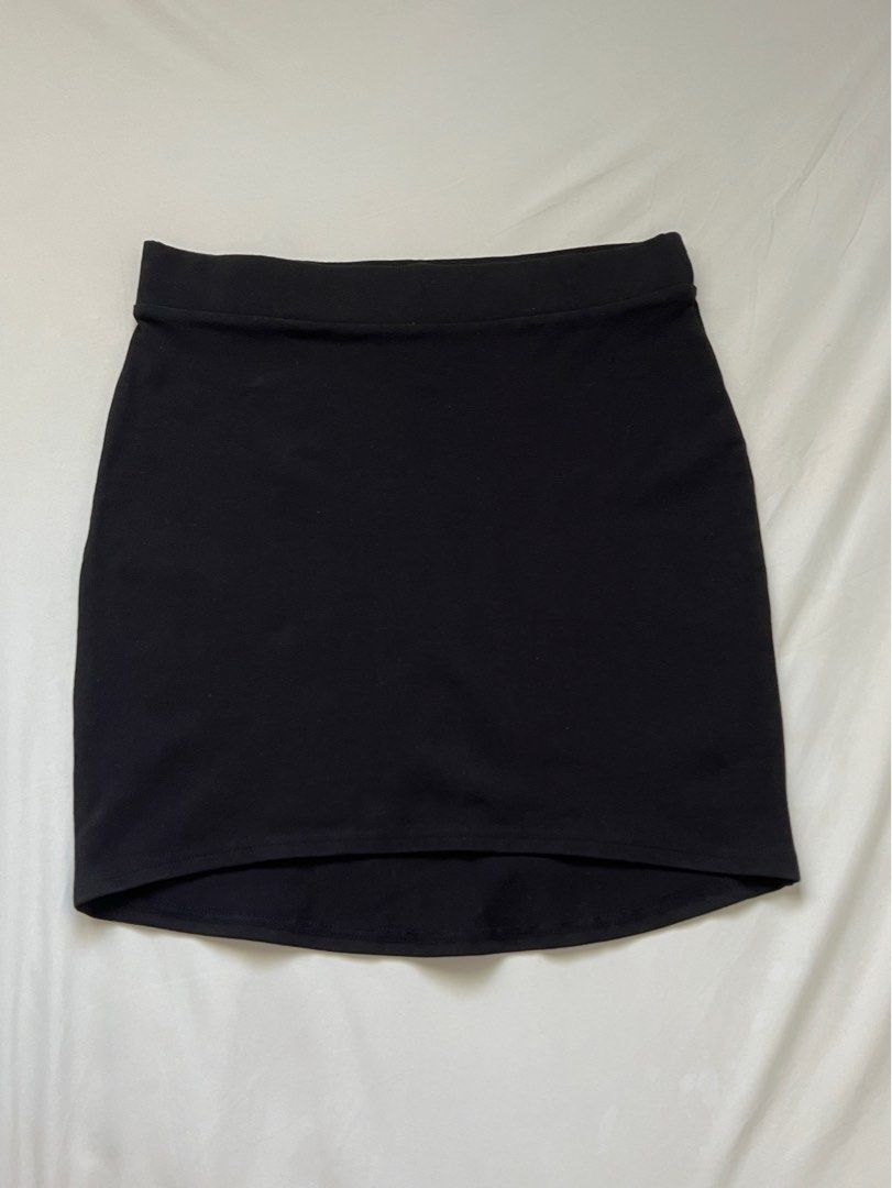 Black bodycon skirt best sale h&m