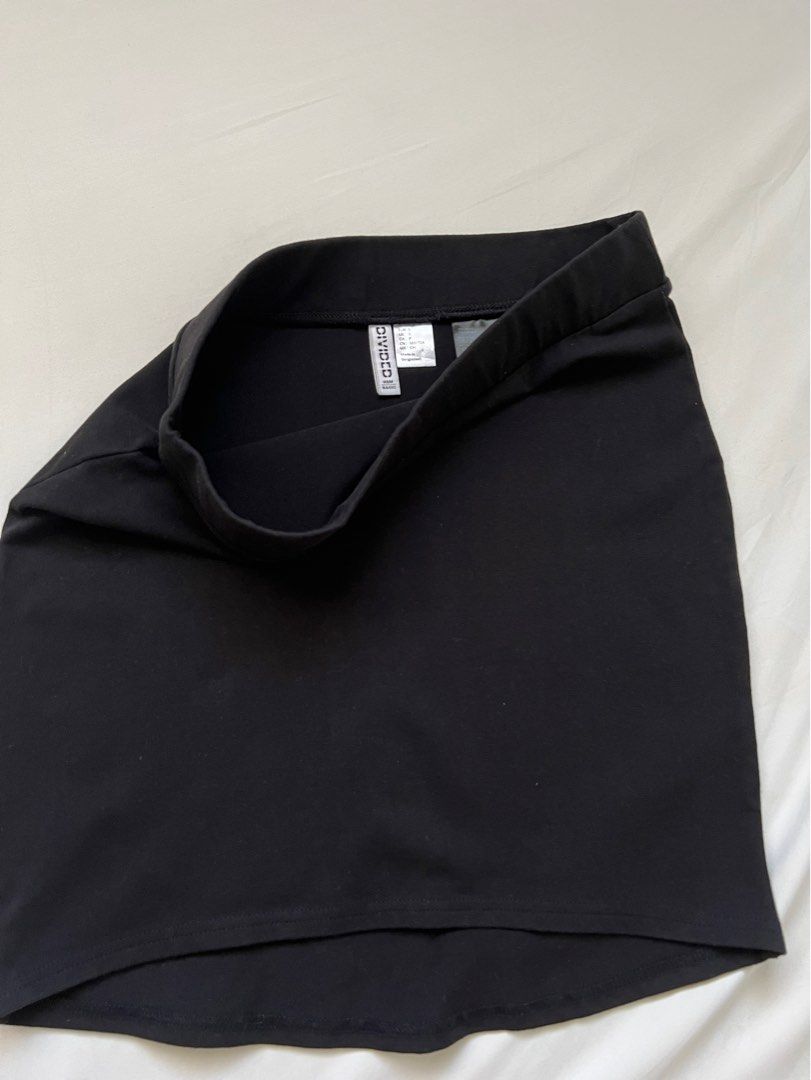 Black bodycon shop skirt h&m