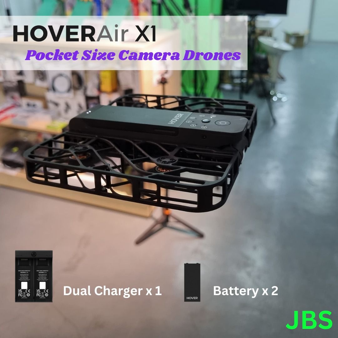 HOVERAir X1 Combo Self-Flying Camera Pocket-Sized Drone One Touch Palm  Takeoff