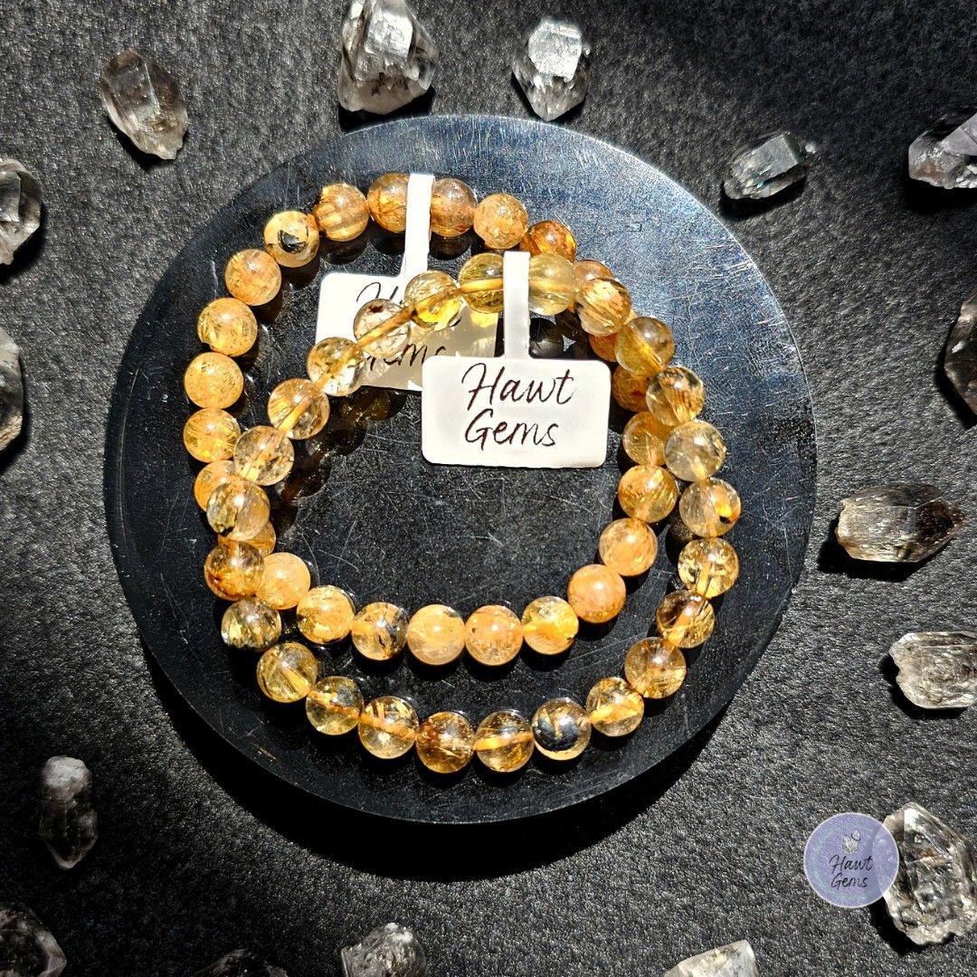 Gold hematite bracelet on sale