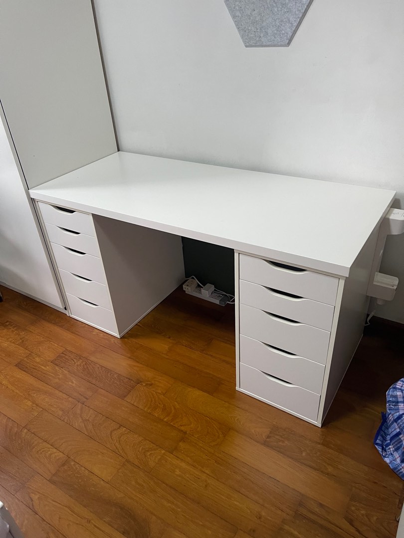 Linnmon alex shop double desk
