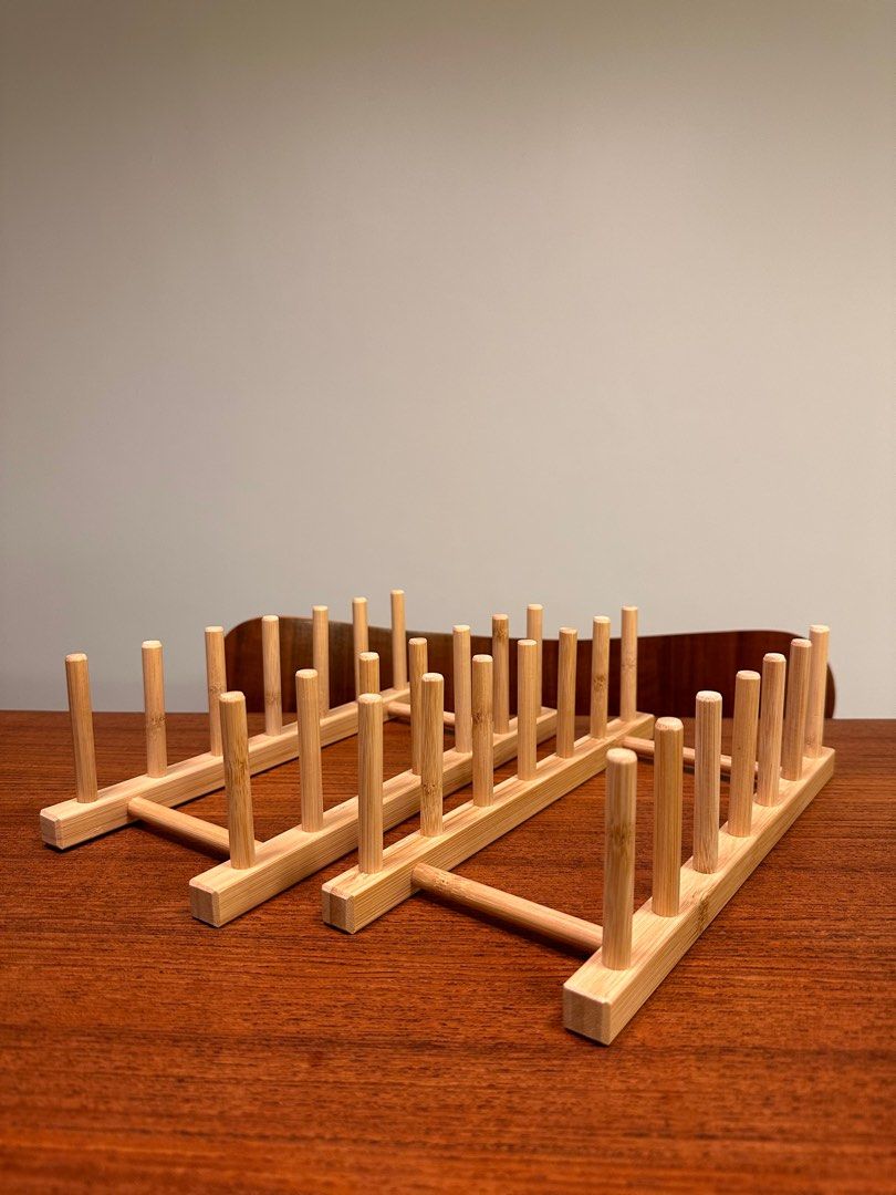 Ikea wooden plate holder top