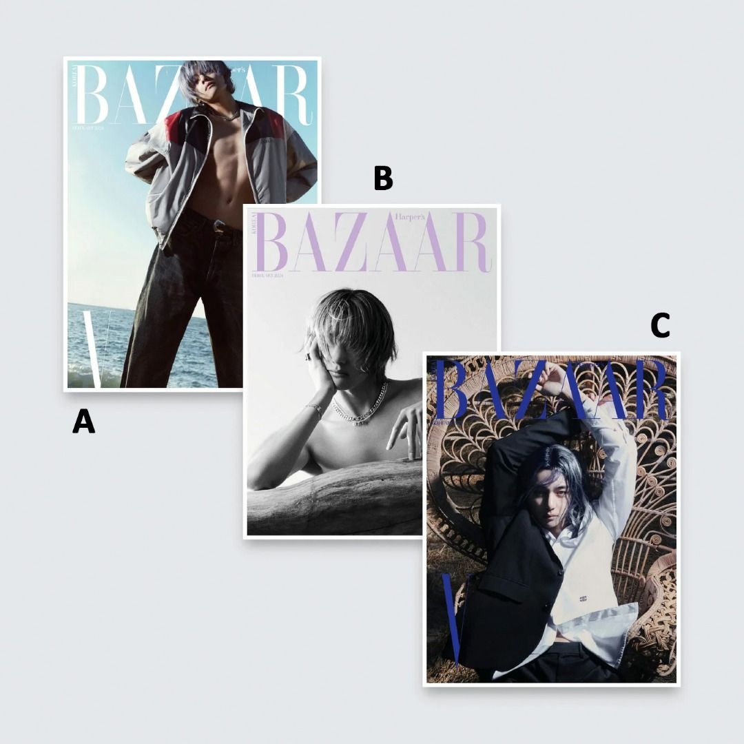 [PRE-ORDER] BTS V Harper's BAZAAR Korea February 2024 Magazines ...