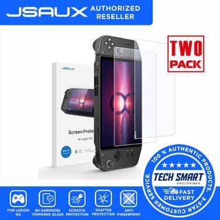 JSAUX 2-Pack Screen Protector for Legion Go, Ultra HD Screen Protector 9H Hardness Edge-to-Edge Scratch Resistant Tempered Glass
