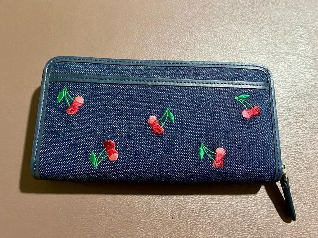 Kate spade large zip around wallet best sale