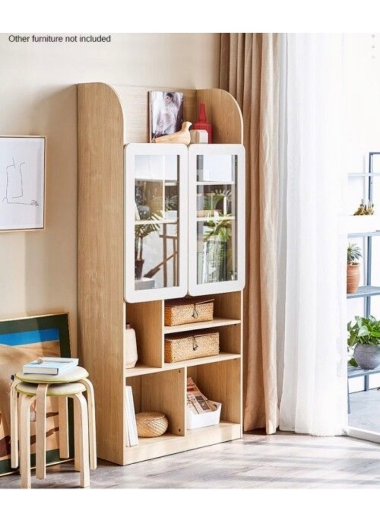 Kids rounded bookshelf toy storage display cupboard IKEA