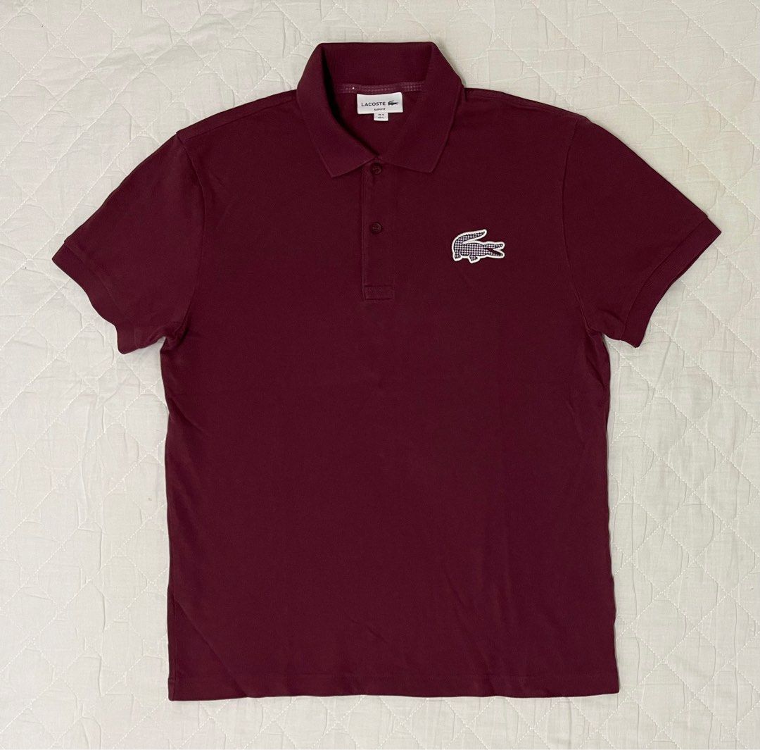 Lacoste polo shirt deals big logo