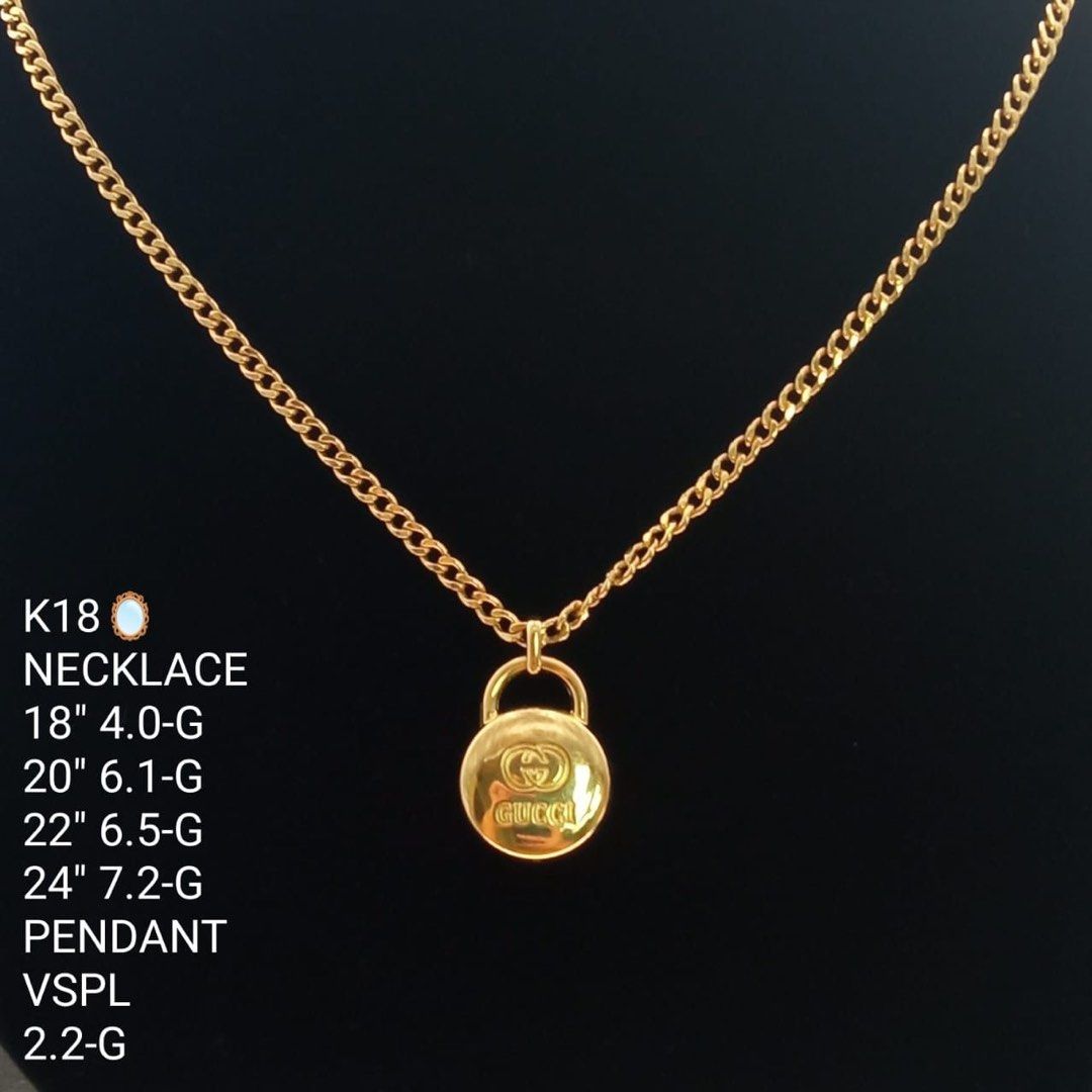 Ladies Gucci Pendant Necklace Women s Fashion Jewelry Organizers Necklaces on Carousell
