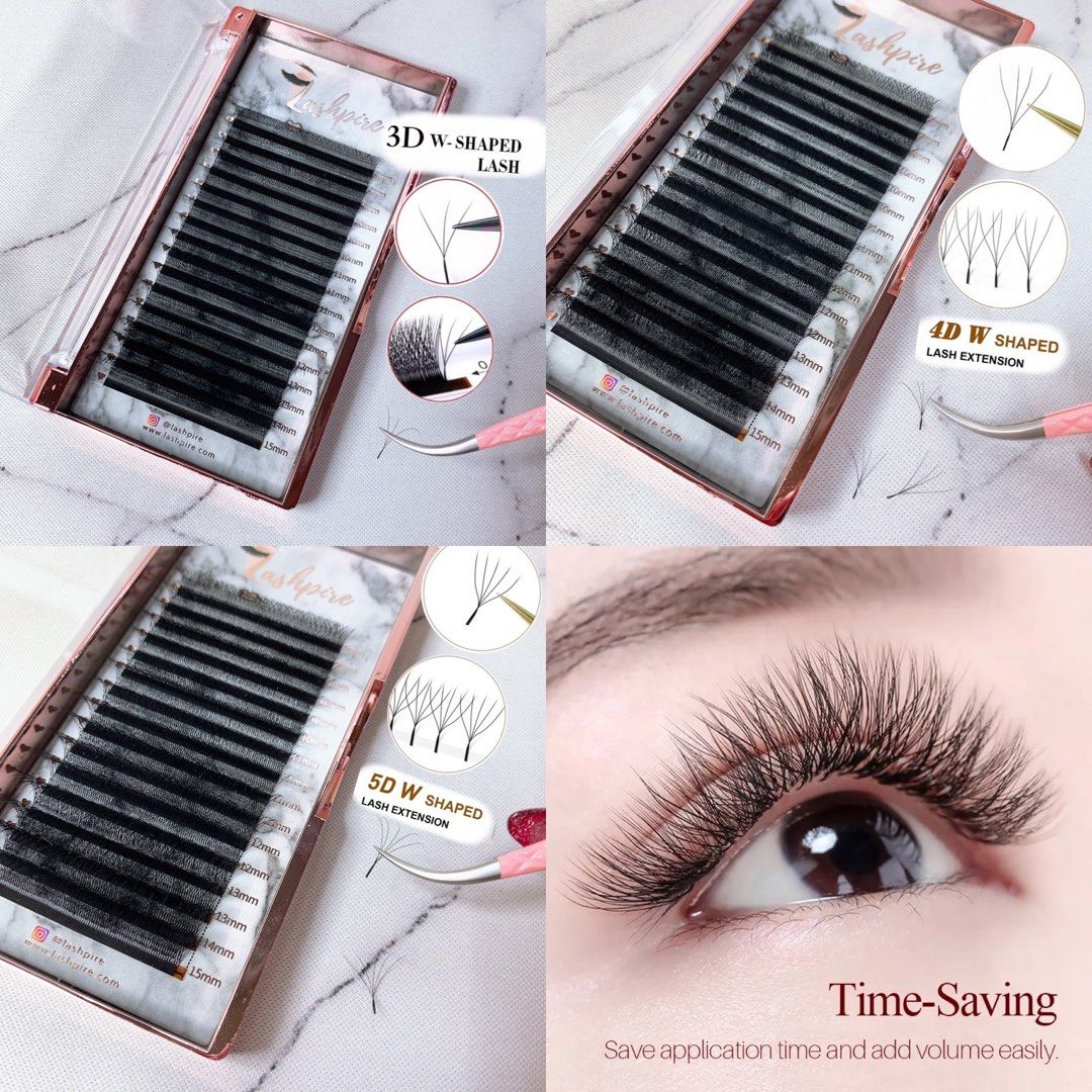 LASHPIRE® C CURL D CURL 0.07mm MIX LENGTH Fairy Lucky Bloom Clover Auto  Flowering W-shaped 3D 4D 5D Premade Volume Lash Tray Classic Volume Lashes  Eyelash Extensions Lash Tray Lash Extensions Supplies