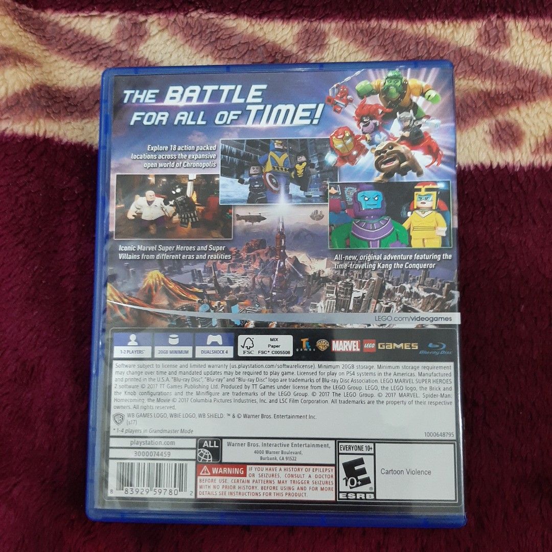 Lego Marvel Super Heroes 2 (Category: PlayStation) located in Quezon City. Submitted by nicholasca. (Listing ID 1278233528, Image 3). Description: -Good Condition -Can ask for any proof.