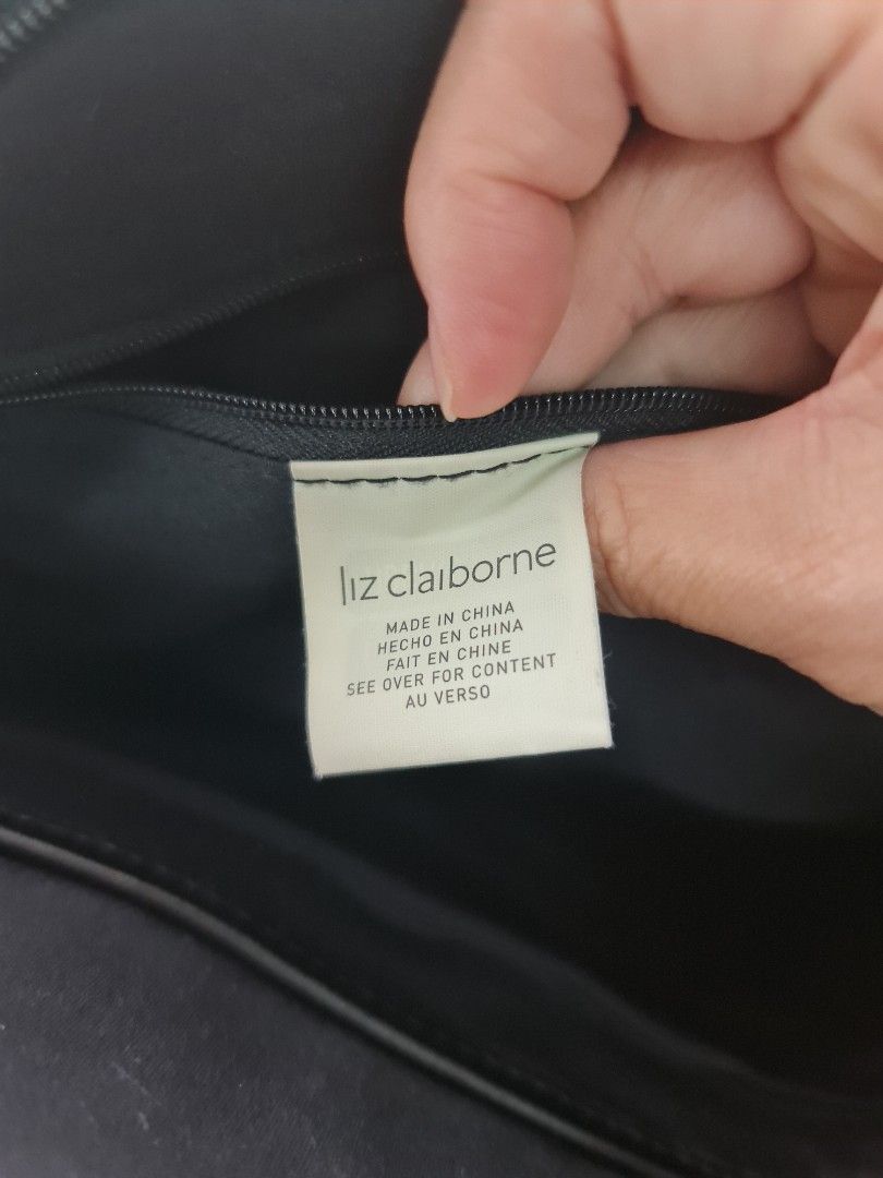 Liz Claiborne office bag (Category: Laptop Bags & Sleeves) located in Caloocan City. Submitted by 211sc (Listing ID 1278177907, Image 3). Description: authentic, bought from US. real leather handles. used for 2x to 3x only. don't bring laptop anymore, hence doesn't need the bag. rfs: decluttering.