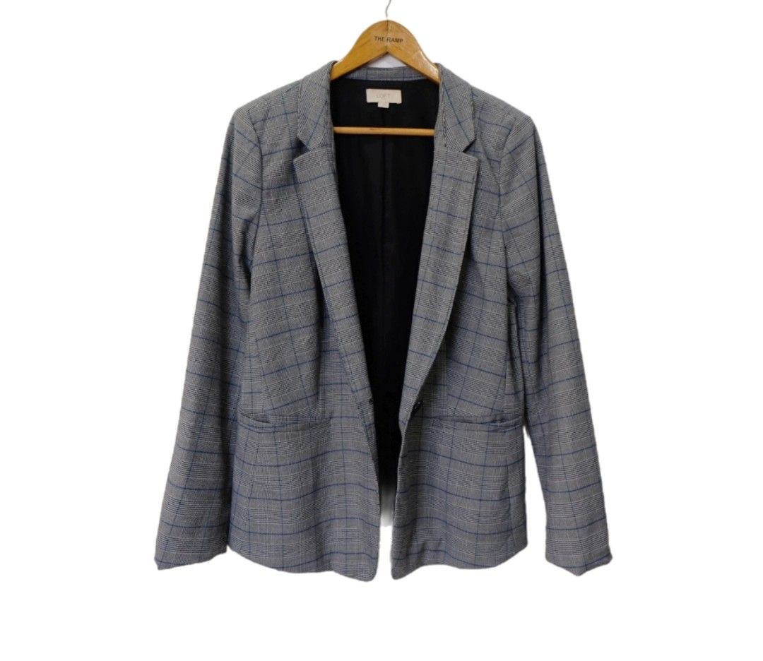 Loft plaid blazer outlet