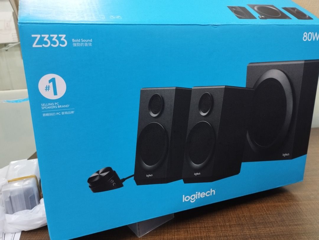 Logitech Z333 2.1 Multimedia Speaker System PC PS4 Xbox TV Smartphone Tablet Music Player