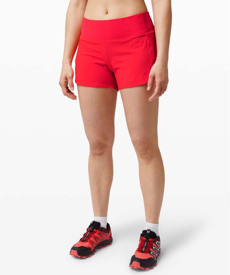 Lululemon hot sale shorts red