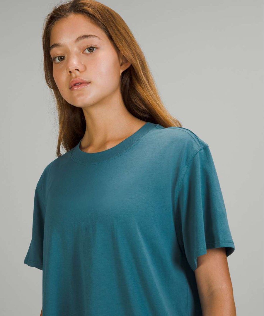 Lululemon All Yours Short Sleeve Shirt Capture Blue, Women's