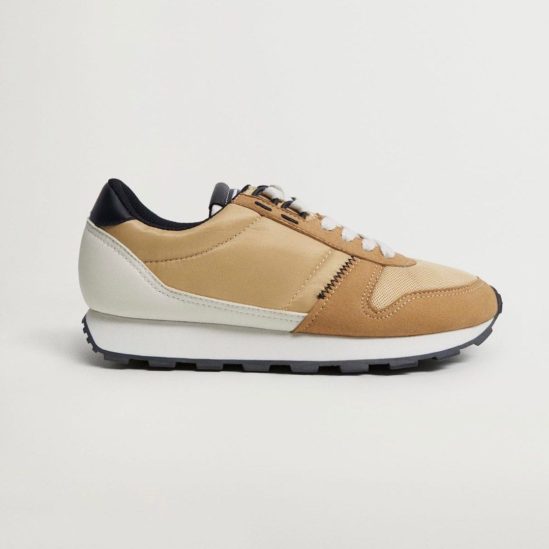 Mango platform hot sale lace up sneakers
