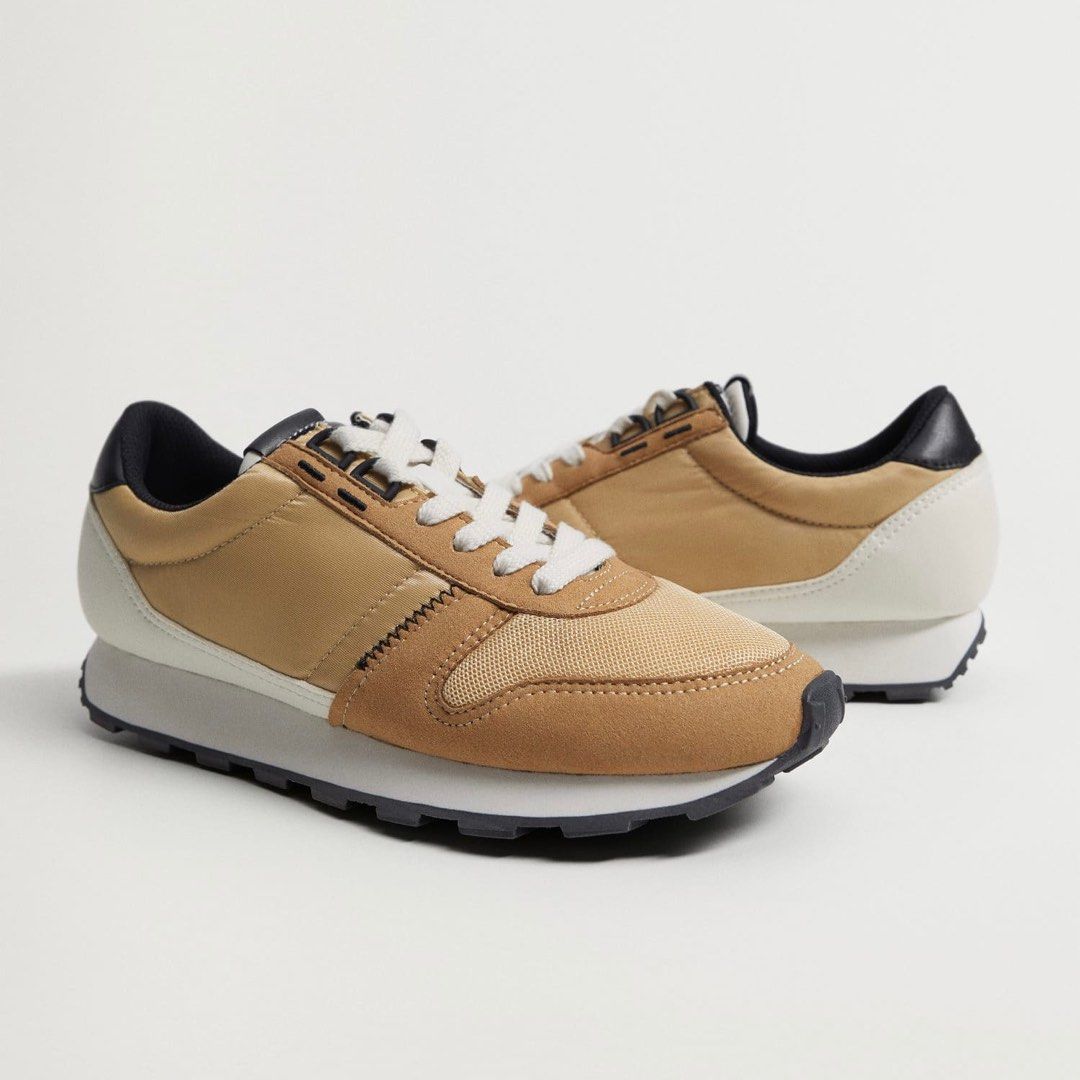 Mango Platform Lace Up Sneakers Women s Fashion Footwear Sneakers on Carousell