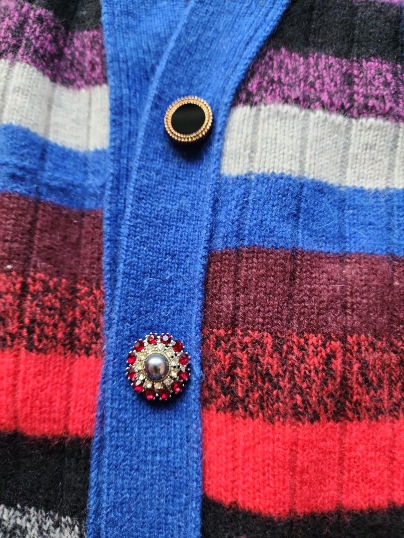 MARC JACOBS rainbow cashmere cardigan