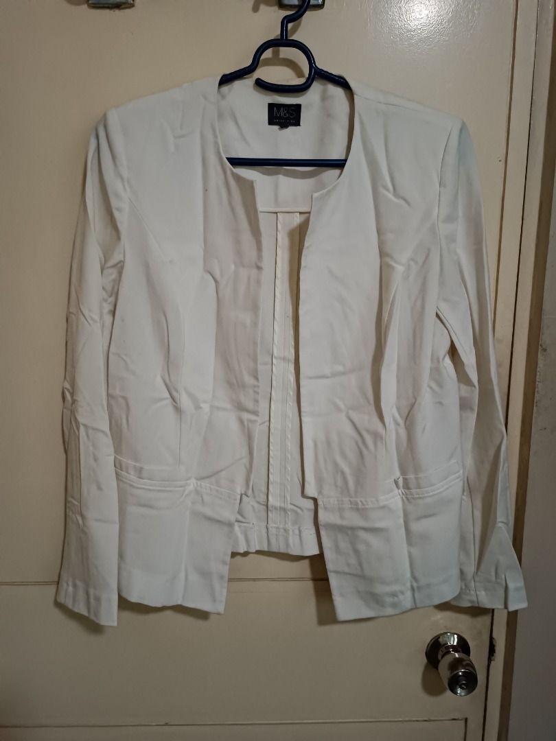 Marks and spencer white blazer 2025