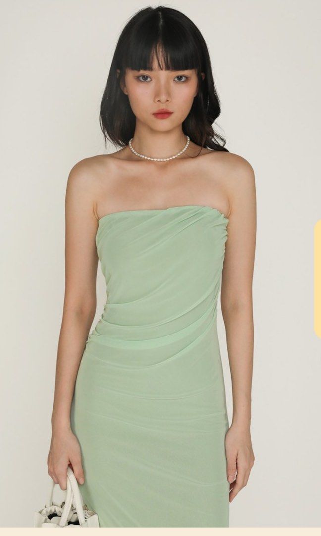green emerald velvet dress Vintage A Line Off The Shoulder Tulle Sage Green Prom Dress P1460 –  PreppyDress