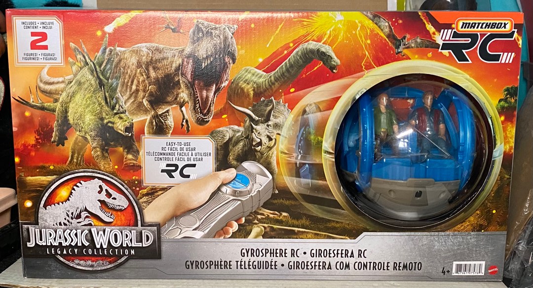 Matchbox jurassic world gyrosphere top