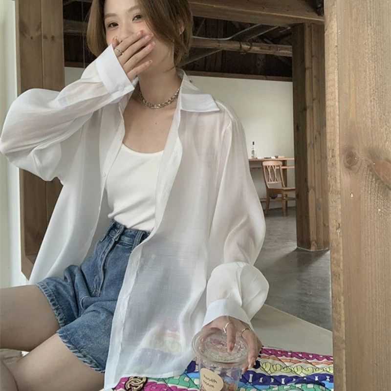 White long sleeve cover up sale