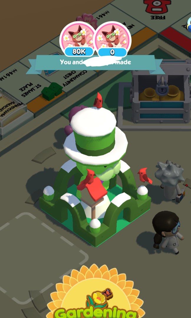 MONOPOLY GO GARDENING PARTNER EVENT CARRY, Video Gaming, Gaming Accessories, In-Game Products On