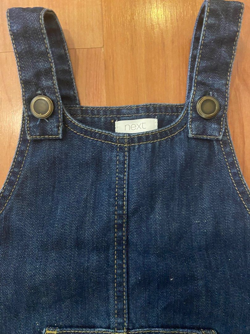 Little Girls Denim Overalls Dress Jeans Shortalls – Kidscool Space
