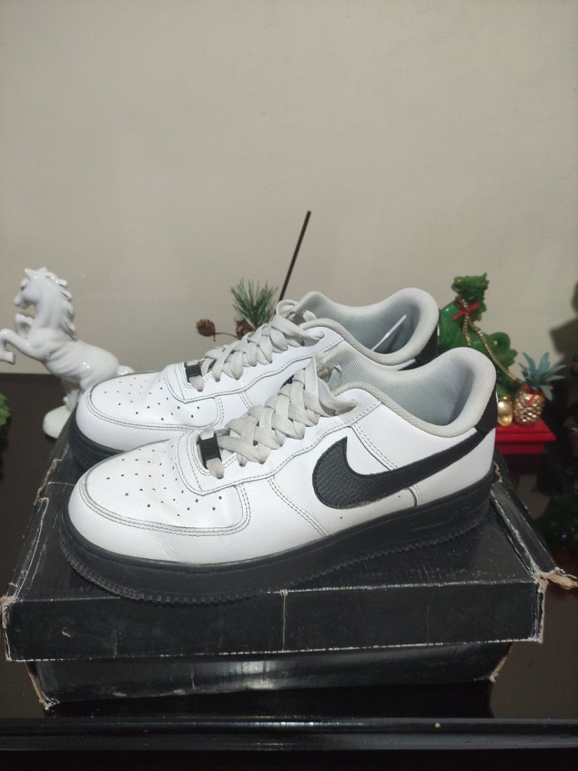 af1 white and black